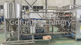 Precyzyjna rurowa sterylizator UHT 5T / H Maszyna do produkcji soków