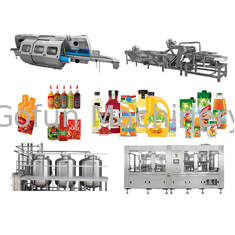 Linia do mieszania i pakowania napojów o dużej pojemności Aseptyczna maszyna do napełniania butelek Certyfikacja ISO SS304