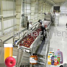 10 - 100T / D SUS 304 Automation Linia do przetwarzania soku jabłkowego Projekty pod klucz