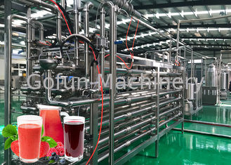 Wysoce zautomatyzowana linia do przetwarzania owoców Linia do produkcji napojów 20T / dzień Wydajność