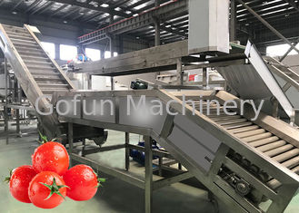 Przemysłowa linia do przetwarzania pomidorów klasy spożywczej 500T / D SUS304
