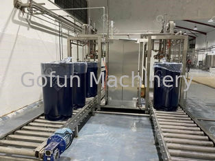 Zmechanizowana linia do przetwarzania pasty pomidorowej 3T / H z sortowaniem myjącym