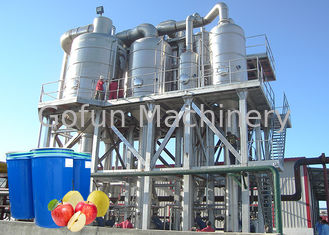 500T / D SS304 Przemysłowa linia do przetwarzania soku jabłkowego Opakowanie aseptyczne w workach