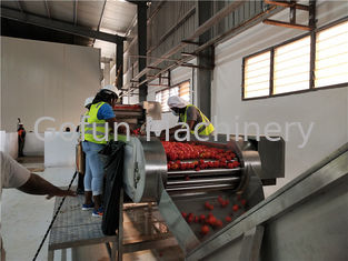 Sus 403 Linia do przetwarzania pomidorów Produkcja sosu 15 kW Recykling wody