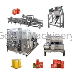 Linia do przetwarzania pomidorów 10T / D SUS304 do przetwarzania koncentratu sosu pastowego
